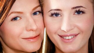 Aria Logan's hot lesbian game with red seduction