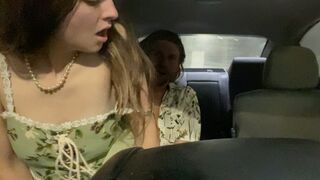 I almost got caught fucking in a car - and her dress is mercilessly cute