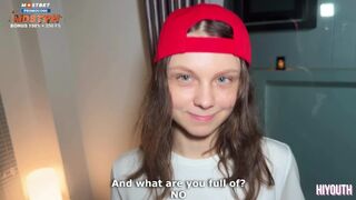 The cute delivery girl ate my pizza and fucked me hard for it