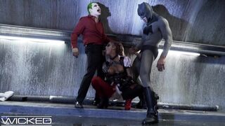 Exciting three-way adventure in the world of Suicide Squad starring Charles Dera and Cleo Valentien
