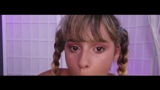 Blonde Teenage Pigtails in Suction POV on Nookies Channel