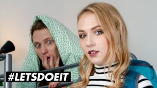 Hot Night at Horny Hostel - Teenage Blonde Girl Wild Kefel with her roommate