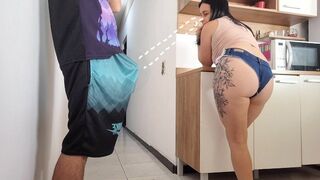 Risky sex with my husband's friend, I couldn't resist his stiff dick!