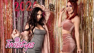 Twistys sztárjai, Jade Baker és Molly Stewart forró punci nyalakodással kényeztetik egymást a kádban